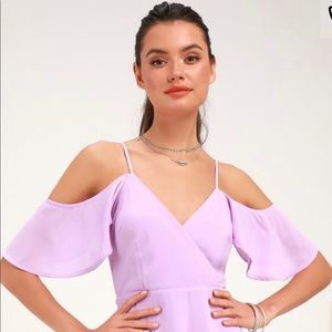 Lulu’s Candlelight Bistro Lavender Off Shoulder